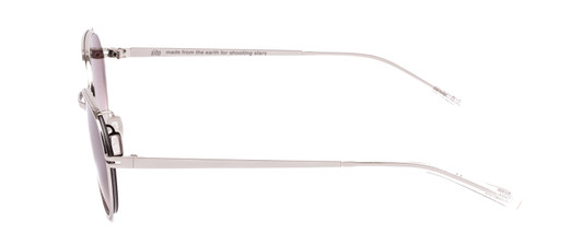 Side View of SITO SHADES ORBITAL Unisex Aviator Sunglasses in Silver & Rosewood Gradient 55mm