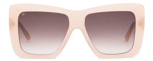 Front View of SITO SHADES PAPILLION Womens Sunglasses Vanilla Pink Crystal/Minky Gradient 56mm