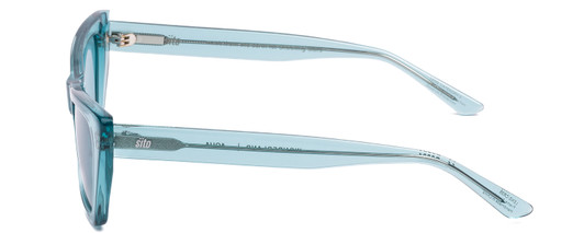 Side View of SITO SHADES WONDERLAND Women's Cat Eye Sunglasses in Aqua Blue Crystal/Aqua 54mm