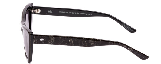 Side View of SITO SHADES WONDERLAND Women Cat Eye Sunglasses Black Mamba/Shadow Gradient 54mm