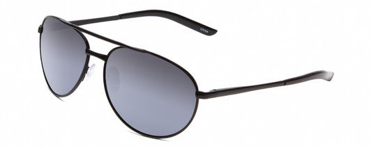 Profile View of Calabria Pilot Mens Polarized Aviator Designer Sunglasses Grey Lens Choose Frame