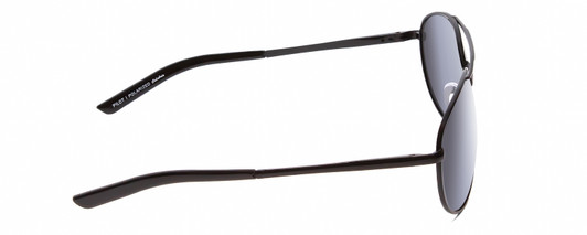 Side View of Calabria Pilot Mens Polarized Aviator Designer Sunglasses Grey Lens Choose Frame