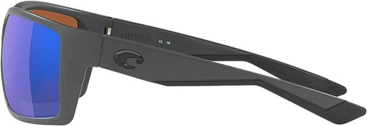 Side View of Costa Del Mar Mens Reefton Polarized Sunglass Grey/Copper Green Mirror 580P 64mm