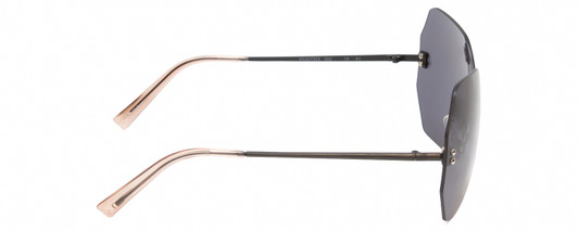 Side View of Kendall+Kylie KK4075CE SKYE Womens Hexagonal Designer Sunglasses Black/Grey 61mm