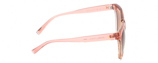 Side View of Kendall+Kylie KK5120CE MARA Cat Eye Sunglasses in Blush Crystal/Pink Mirror 55mm