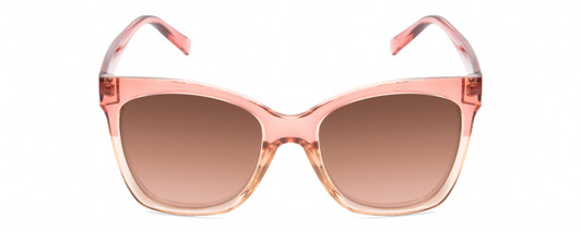 Front View of Kendall+Kylie KK5120CE MARA Cat Eye Sunglasses in Blush Crystal/Pink Mirror 55mm