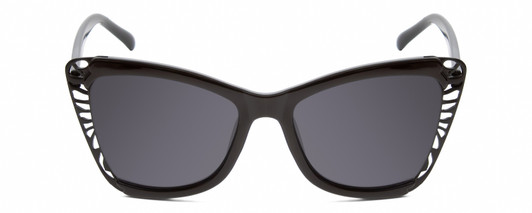 Front View of Kendall+Kylie KK5124CE NINA Womens Cat Eye Sunglasses Black Butterfly/Grey 52 mm