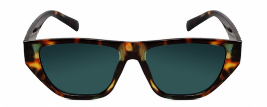 Front View of Kendall+Kylie KK5131CE BLAKE Women Sunglasses in Brown Tortoise Havana/Blue 54mm