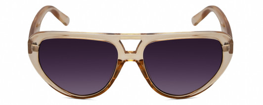 Front View of Kendall+Kylie KK5135CE JAE Women Sunglasses Golden Wheat Beige Crystal/Grey 56mm