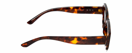 Side View of Kendall+Kylie KK5137CE GEMMA Women Sunglasses in Amber Tortoise Havana/Grey 51mm