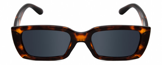 Front View of Kendall+Kylie KK5137CE GEMMA Women Sunglasses in Amber Tortoise Havana/Grey 51mm