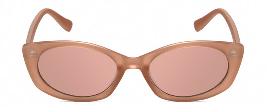 Front View of Kendall+Kylie KK5140CE KAIA Womens Designer Sunglasses in Blush/Pink Mirror 51mm