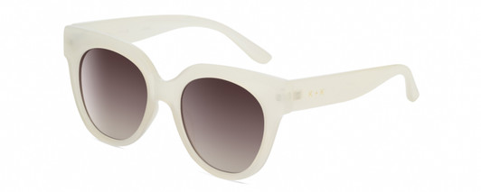 Profile View of Kendall+Kylie KK5149CE JAMIE Womens Round Sunglasses in Beige Crystal/Brown 51mm