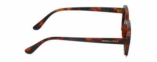 Side View of Kendall+Kylie KK5152CE GINGER Womens Sunglasses Purple Tortoise Havana/Pink 50mm