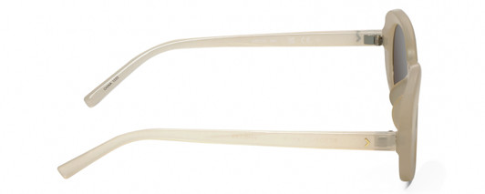 Side View of Kendall+Kylie KK5153CE VANESSA Womens Sunglasses Milky Beige Crystal/Brown 54 mm