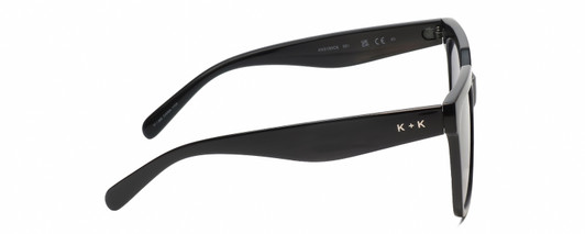 Side View of Kendall+Kylie KK5160CE COLLEEN Womens Designer Sunglass Black/Grey Gradient 54mm