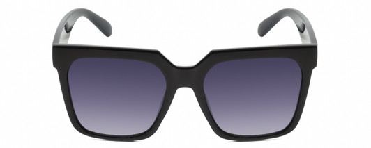 Front View of Kendall+Kylie KK5160CE COLLEEN Womens Designer Sunglass Black/Grey Gradient 54mm