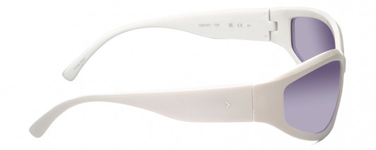 Side View of Kendall+Kylie KK5161CE SELENE Womens Designer Sunglasses White/Light Purple 63mm