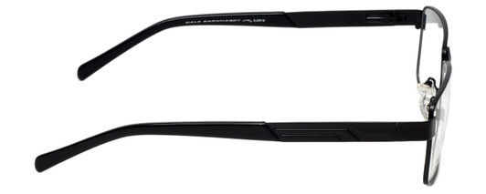 Side View of Dale Earnhardt, Jr. DJ6816 Designer Progressive Lens Prescription Rx Eyeglasses in Satin Black Unisex Rectangular Full Rim Stainless Steel 60 mm