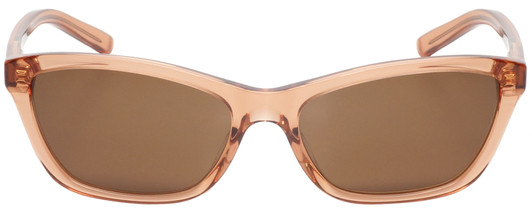 Front View of Smith Optics Getaway-IMM Cat Eye Sunglasses in Crystal Tobacco Brown/Amber 56 mm