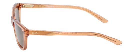Side View of Smith Optics Getaway-IMM Cat Eye Sunglasses in Crystal Tobacco Brown/Amber 56 mm