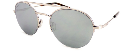 Profile View of Smith Optics Transporter Aviator Sunglass Palladium/Chromapop Silver Mirror 52mm