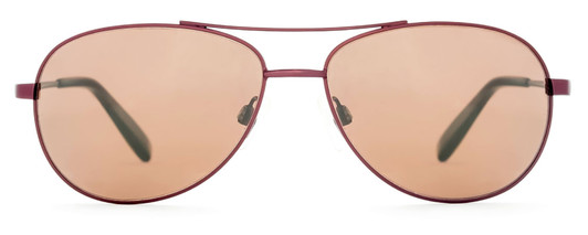 Front View of Reptile Madagascar Unisex Avaitor Designer Polarized Sunglasses Brown/Amber 59mm