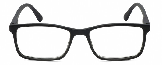 Front View of Geoffrey Beene GBR002 Men Designer Reading Glasses Black Plum Purple Stripe 53mm