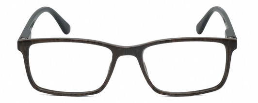 Front View of Geoffrey Beene GBR002 Mens Designer Reading Glasses in Grey Tortoise Havana 53mm