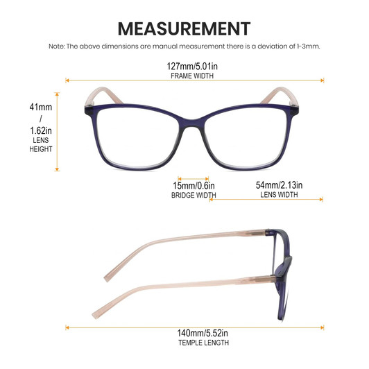 Lulu Guinness LR82 Women's Reading Glasses Purple Pink Crystal 54 mm Custom Lens