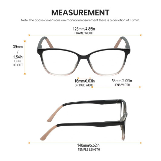 Lulu Guinness LR83 Womens Cat Eye Reading Glasses Black Pink Crystal 53mm Custom