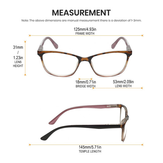 Lulu Guinness LR84 Women Cateye Reading Glasses Tortoise Havana Pink 53mm Custom