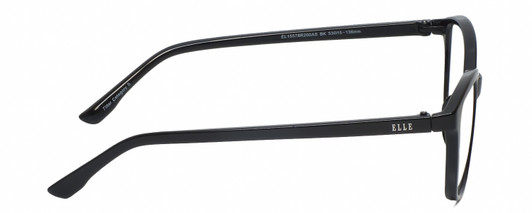 Side View of Elle EL15578R Women's Full Rim Cat Eye Designer Reading Glasses Gloss Black 53mm