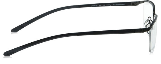 Side View of Under Armour UA-5002/G Mens Rimless Reading Glasses in Ruthenium Black Grey 57mm
