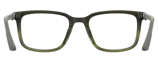 Side View of Under Armour 5010 Unisex Square Designer Reading Glasses Green Horn Marble 53 mm