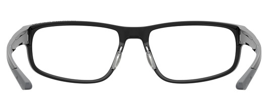 Side View of Under Armour UA-5014 Mens Oval Designer Reading Glasses in Gloss Black Grey 56mm