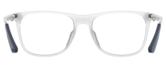 Side View of Under Armour UA-5018/G Unisex Square Reading Glasses Crystal Grey Navy Blue 54mm