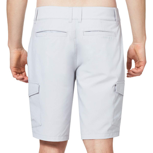 Lifestyle image 1 of Oakley Designer Men's Hybrid Pocket Shorts 20, Lunar Rock Light Grey, 32 Waist