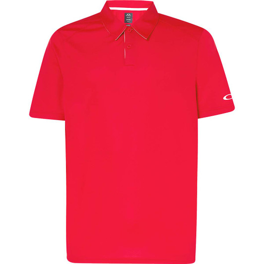 Primary image of Oakley Men's Divisional Polo Shirt 2.0, Poppy Red, Extra XL X-Large White Ridge