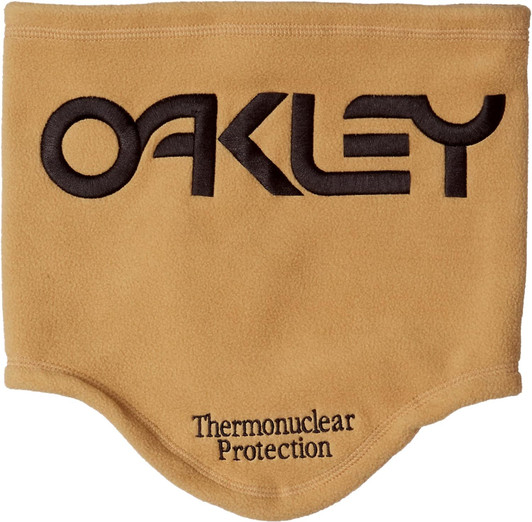 Lifestyle image 3 of Oakley TNP Thermonuclear Protection Warm Neck Gaiter, Light Curry Brown One Size