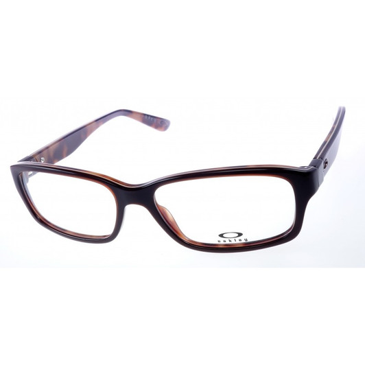 Profile View of Oakley Designer Blue Light Reading Glasses Entry Fee OX1072-0452 Tortoise 52 mm