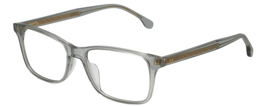 Profile View of Lozza VL4292-06S8 Unisex Designer Reading Glasses Transparent Grey Crystal 54 mm