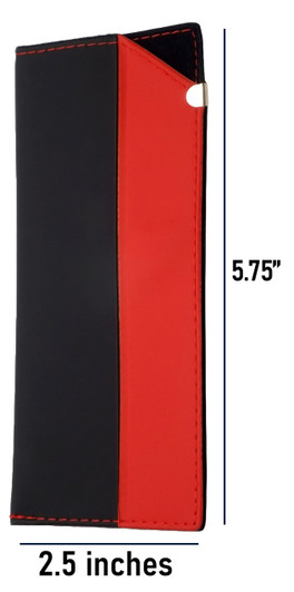 Image 2 of Wholesale Bulk Lot of Green Calabria EyeGlasses Case Soft Syn.Leather Felt Pouch Slip-In Eyewear Bag