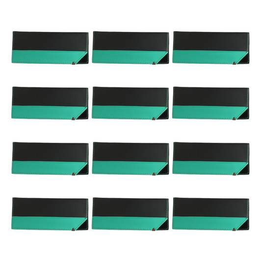 Image 4 of Wholesale Bulk Lot of Green Calabria EyeGlasses Case Soft Syn.Leather Felt Pouch Slip-In Eyewear Bag