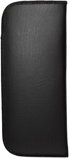 Image 2 of Wholesale Bulk Lot Calabria Half Slip-in Soft Eyeglass Case PU Leather Felt Black Men Women Vertical Flat Pouch Sunglasses Holder