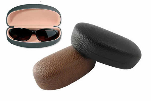 Image 3 of Wholesale Bulk Lot of Simple Hard Eyeglass/Sunglass Case in Brown for Large & Wraparound Frames HC-7