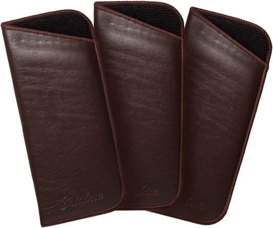 Image 4 of Wholesale Bulk Lot of Brown Mens Womens Slim No-Clip EyeGlasses Case Soft Syn.Leather Felt Interior Image 4 of Wholesale Bulk Lot of Brown Mens Womens Slim No-Clip EyeGlasses Case Soft Syn.Leather Felt Interior