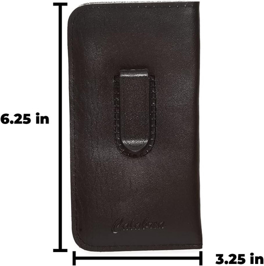Image 3 of Wholesale Bulk Lot of Calabria Soft PU Leather Felt Case w/Plastic Pocket Clip Black Men Women Slim Eyeglass Pouch Slip-In Sunglass