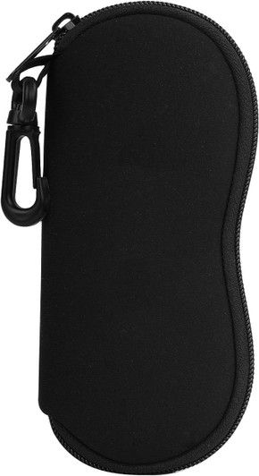 Image 1 of Wholesale Bulk Lot of MoKo Eyeglass Soft Case, Zippered Neoprene Sunglasses Pouch with Clip for Men Women - Black