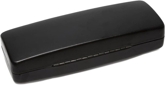 Image 2 of Wholesale Bulk Lot Calabria S412 Black Extra Large Snap Hard Shell Eye Glasses Case PU Leather Men Women Rectangle Travel Clamshell